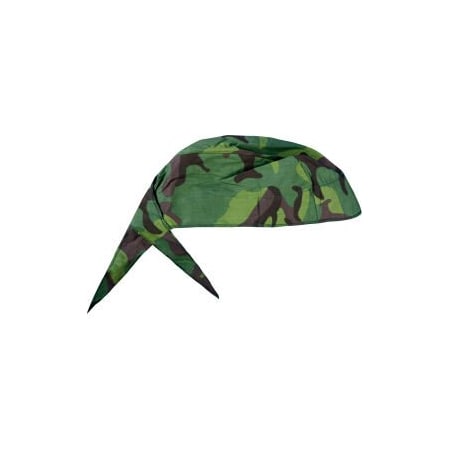 Occunomix Deluxe Tie Hat With Elastic Rear Band Jungle Flage, 12 Pack,  TN6-JFL